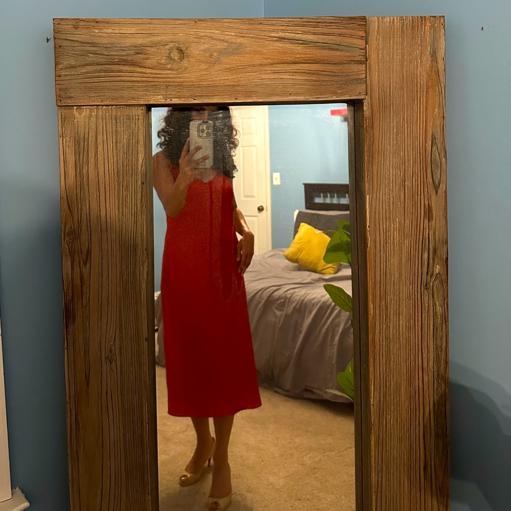 Aritzia Slip Satin Midi Dress